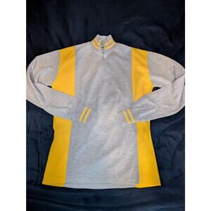 Men's Vintage Worthy Acrylic Cycling Jersey Long Sleeve Made in England Large